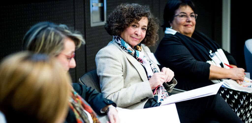 Pilar Aranda. Debate junto a rectoras de universidades públicas españolas