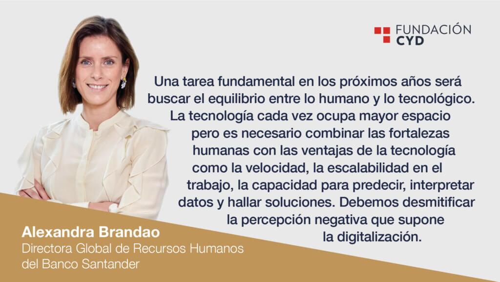 Automatización de tareas y digitalización, según Alexandra Brandao (Santander)