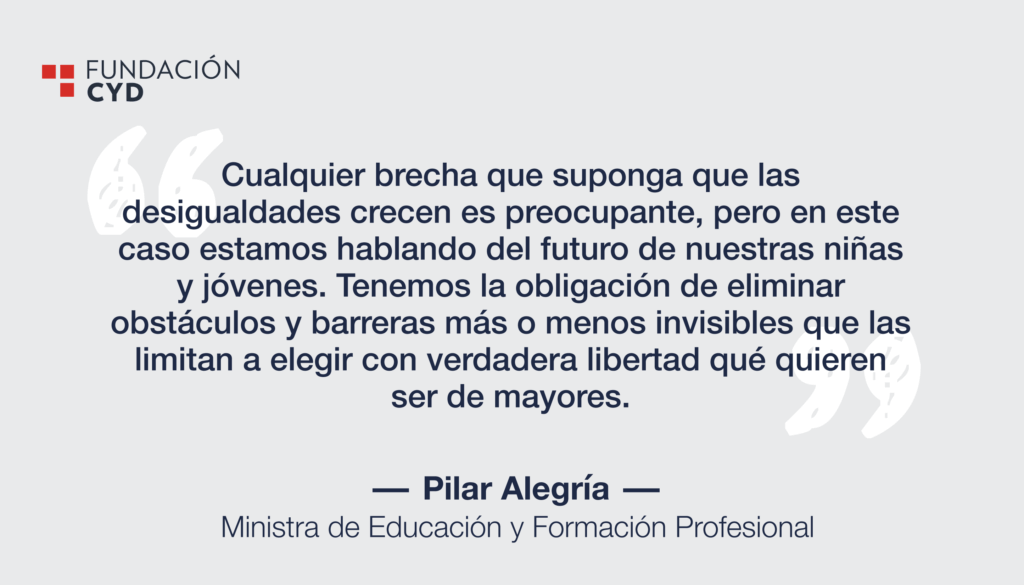 Pilar Alegría. Día Internacional de la Mujer y la Niña en la Ciencia