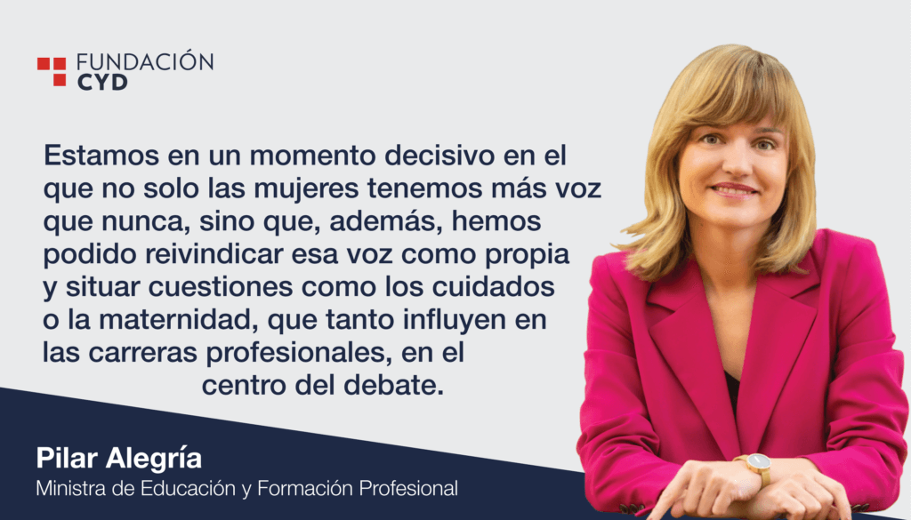 Pilar Alegría, Ministra de Educación y Formación Profesional. Vocaciones científicas