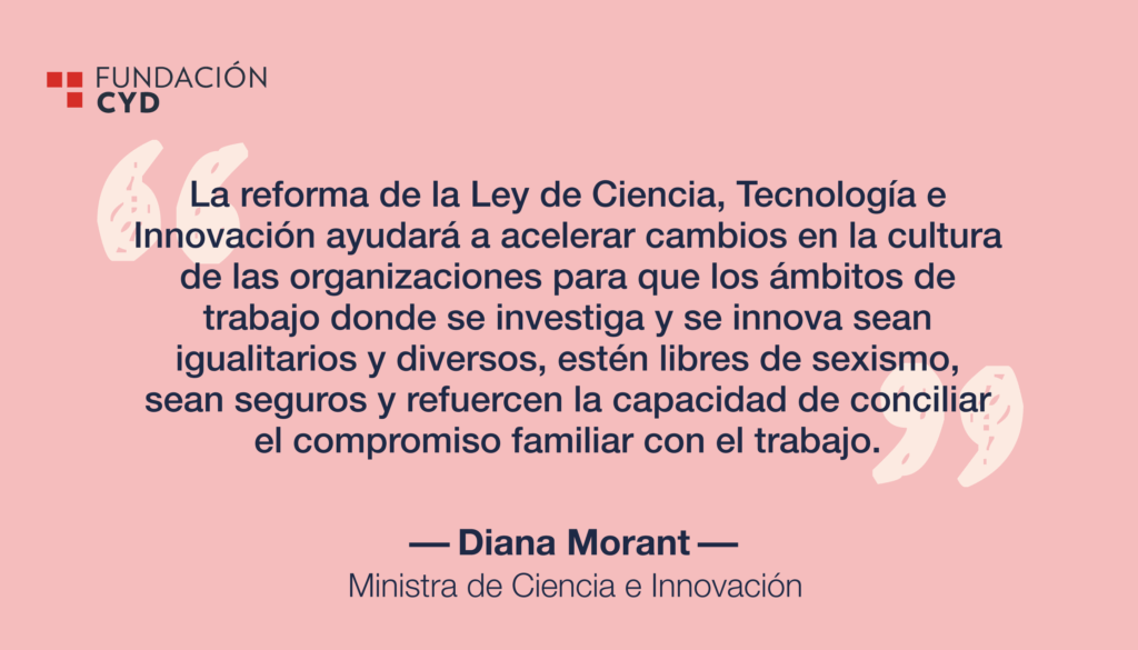 Diana Morant y el análisis de la Ley de Ciencia, Tecnología e Innovación
