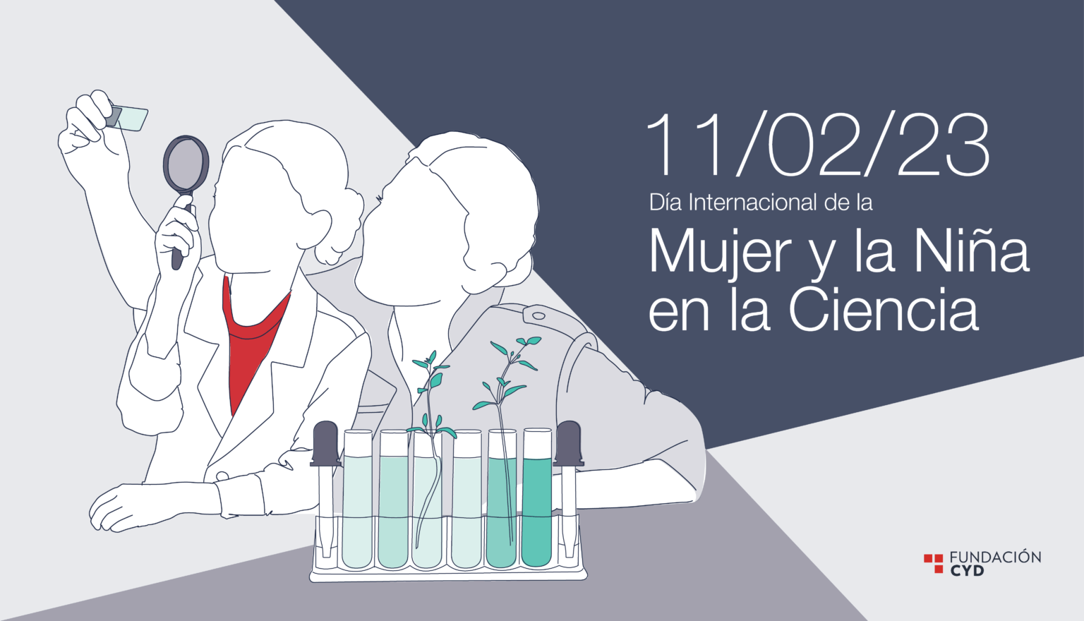 Mujer y niña en la ciencia Revista NUVE